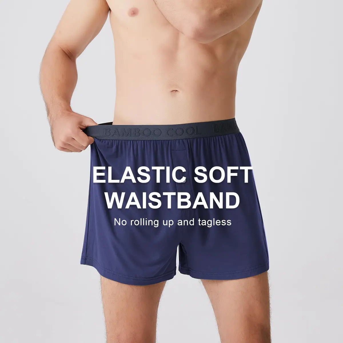 BAMBOO COOL Men's Boxer Shorts Medium | Soft Breathable Loose Underwear for Daily Comfort - view 3