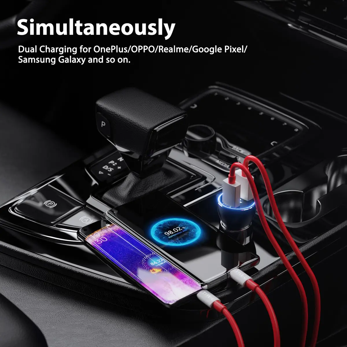 ASKUBSKU Car Charger for SuperVooc 100W 80W | Fast Charging for OnePlus 13 15 13R 12R 12 11 - view 7