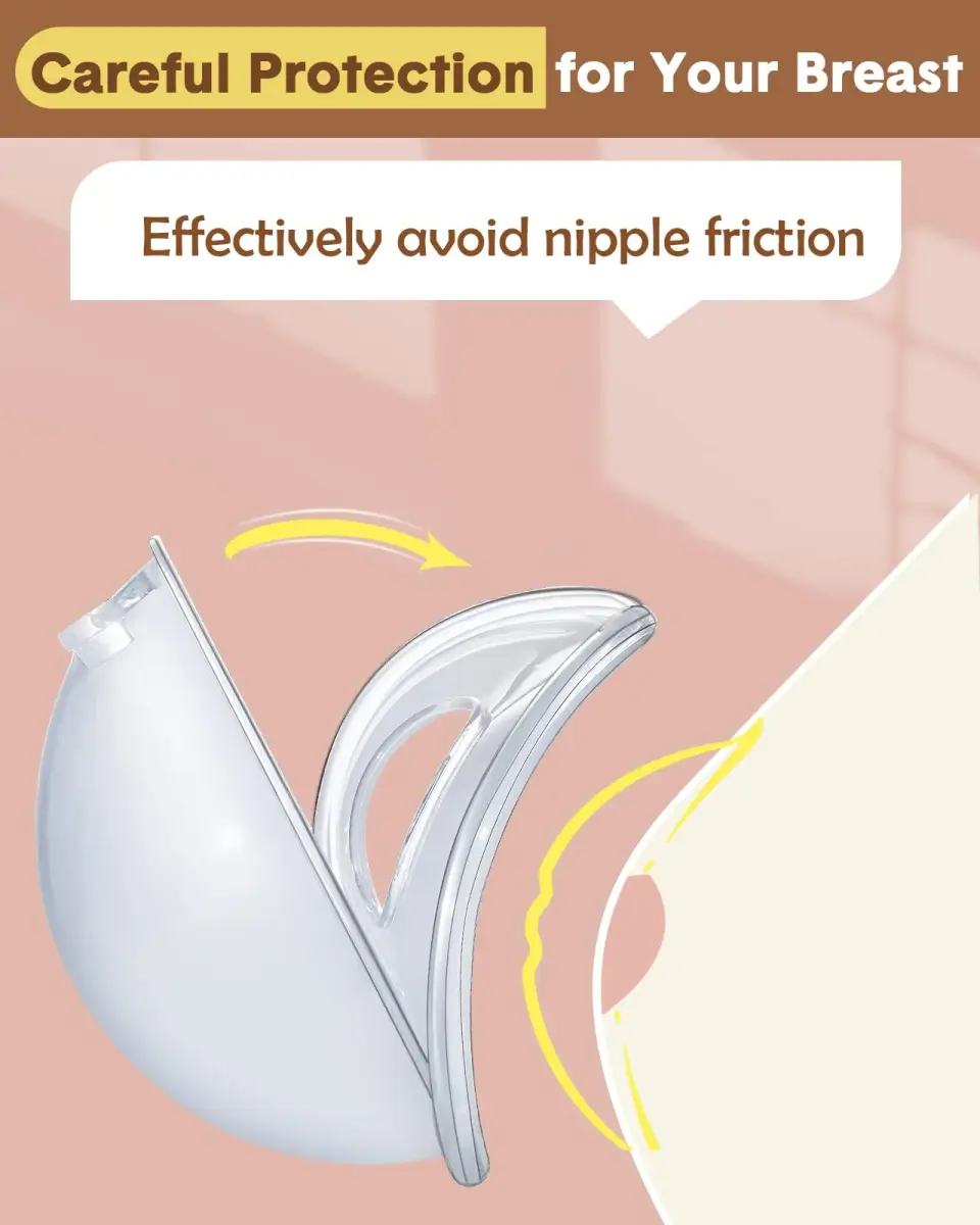 Lictin Milk Collector Catcher for Breastmilk - Breast Shells Milk Catcher (60ml / 2 Count) - view 4