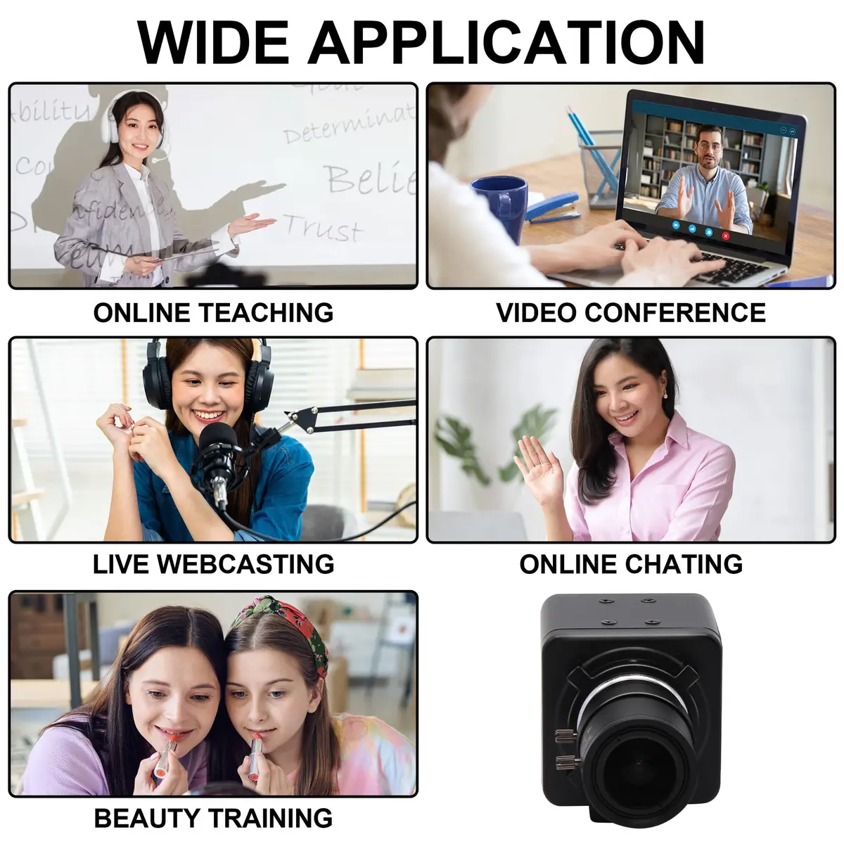 MMlove 8MP USB Camera 2.8-12mm Manual Focus 4X Optical Zoom | 8MP UltraHD Support for PC Raspberry Pi - view 8