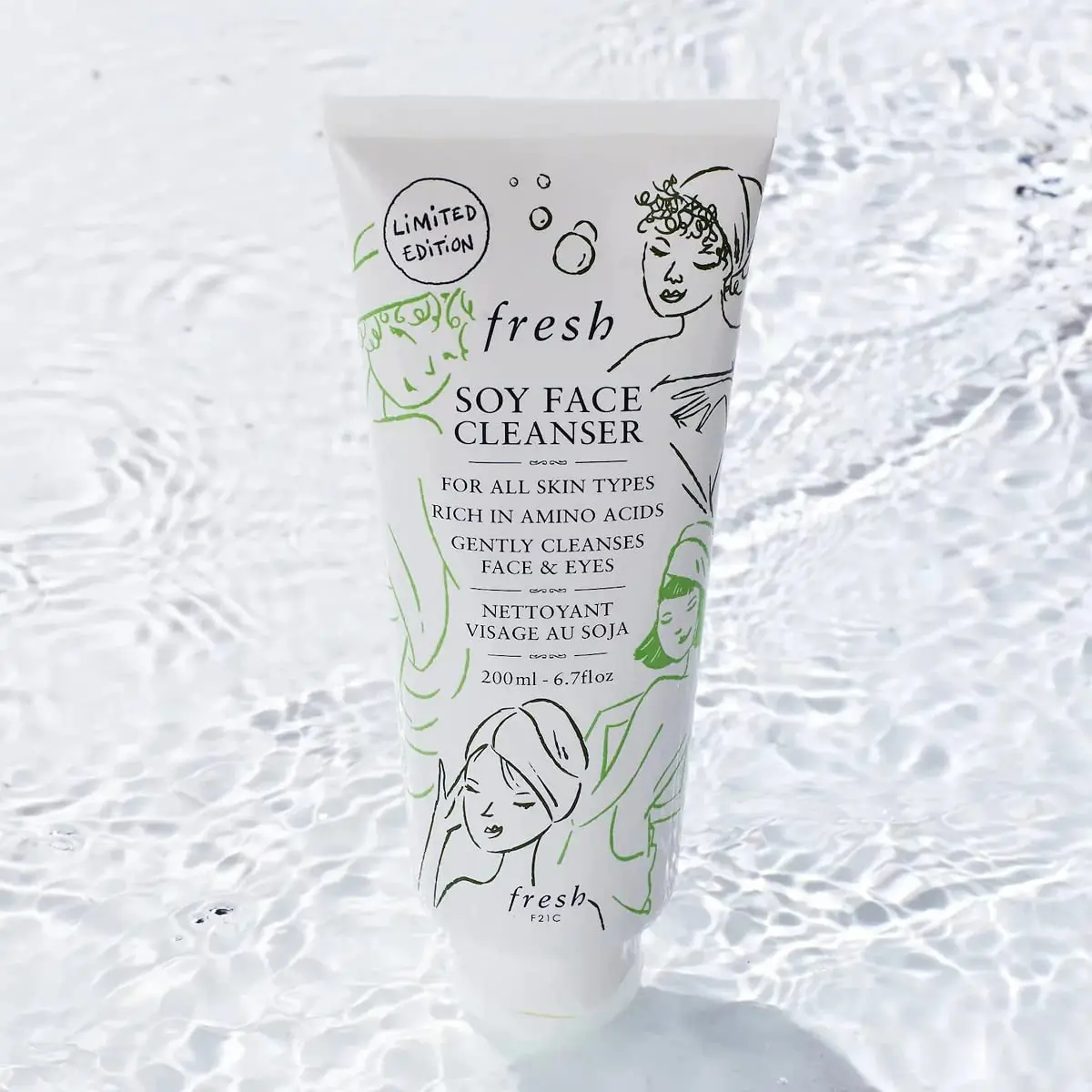 Fresh Soy Face Cleanser Gel 249ml (8.4 Fl Oz) | Gentle, Makeup Removing, Hydrating - view 4