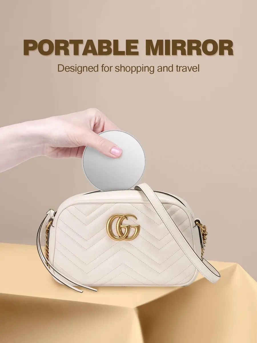 Macaki 10x Magnifying Mirror Suction Cup, 7.6 cm (3 in) Round Grey | Flawless Makeup Application - view 5