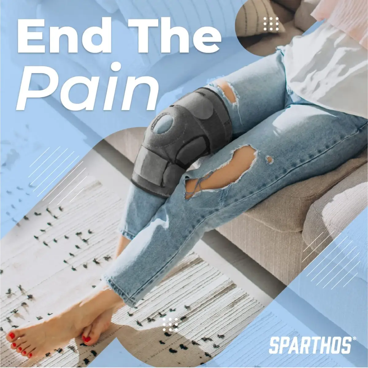 Sparthos Hinged Knee Brace XXX-Large | FDA Approved Orthopedic Brace for Meniscus Tear Support - view 2
