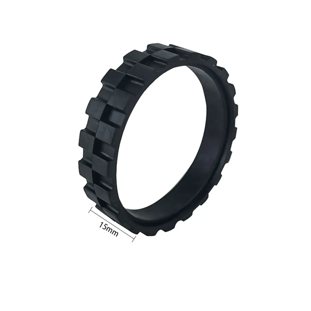 HMHAMA Black Rubber Robotic Vacuum Tires | 2-Pack for Roborock S5 T6 T7 Mijia 1S - view 3