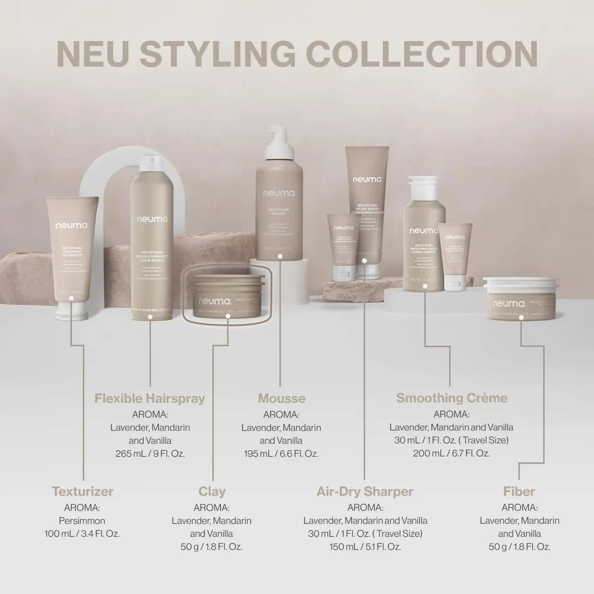 NEUMA Neu Styling Clay, Medium-Firm Hold, Semi-Matte Finish, 1.8 Fl Oz | Vegan, Cruelty-Free, Sustainable Ingredients - view 7