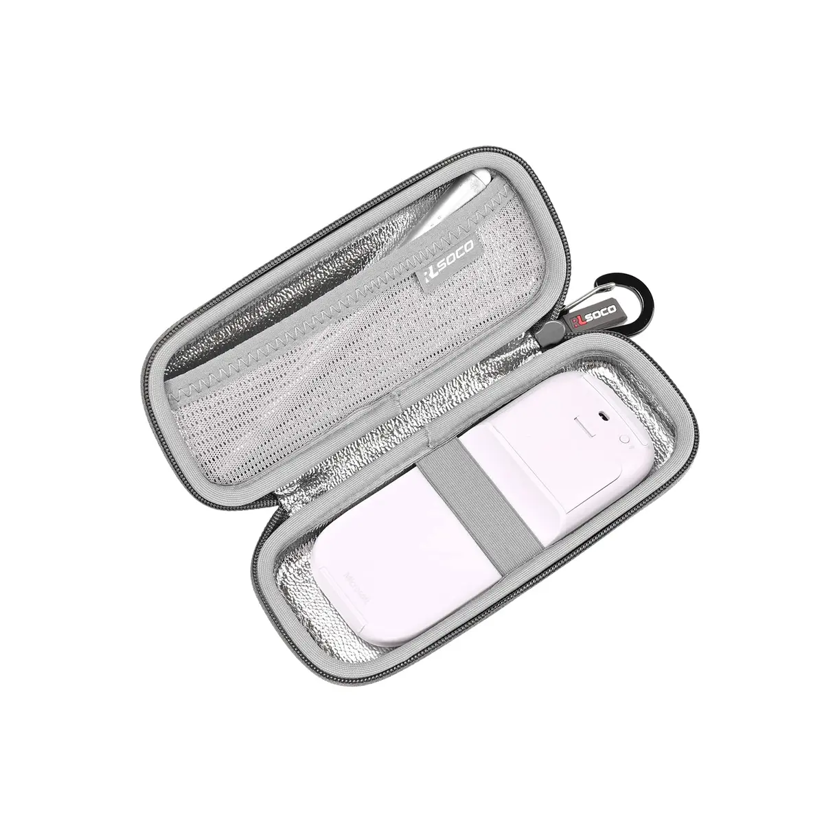 RLSOCO Carrying Case for Microsoft Arc/Surface Mouse & Stylus Pen | Gray, Hard Shell, Water-Resistant (18.7cm x 10.6cm x 4.4cm) - main product image