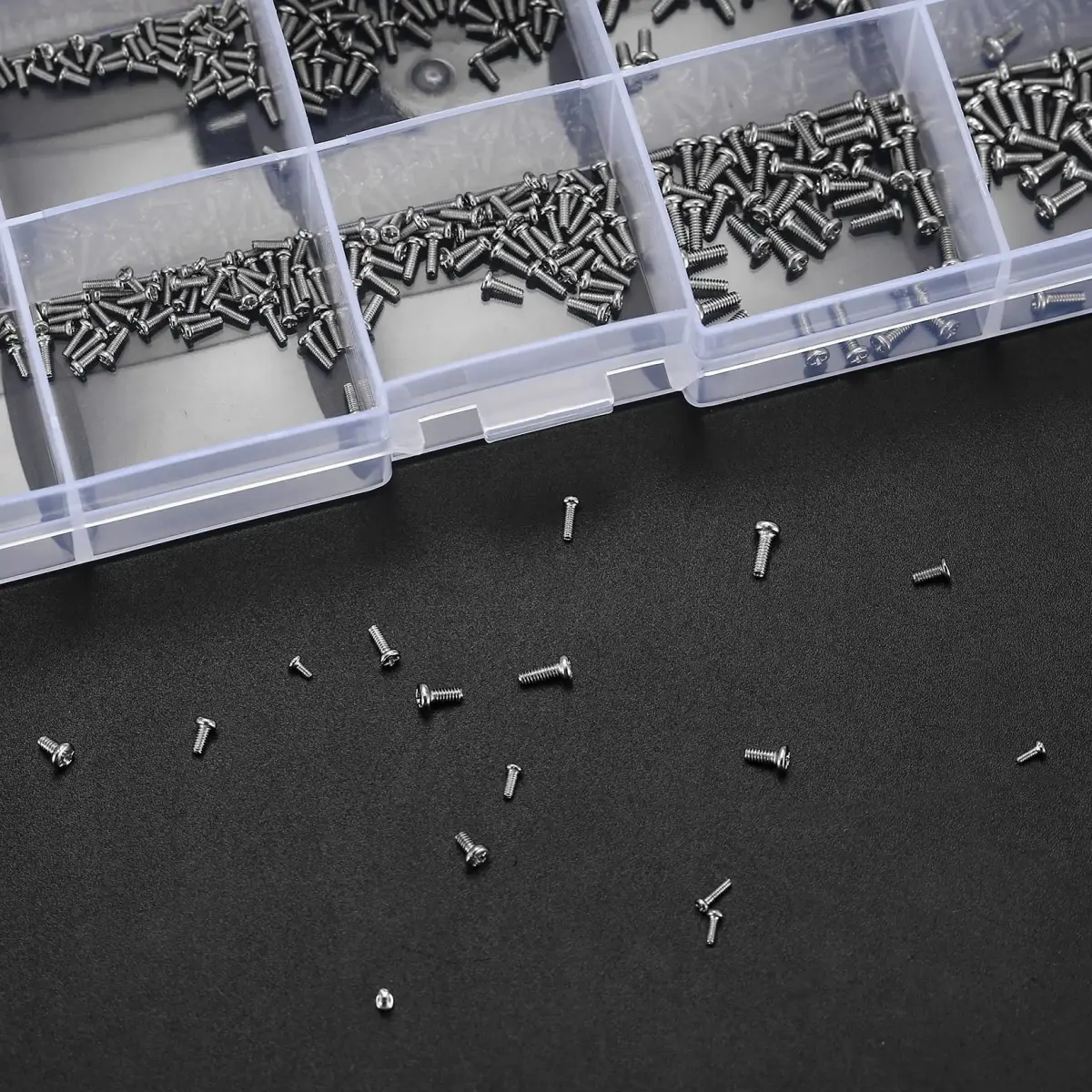 woshilaoDS Tiny Screws for Electronics Assortment Kit M1-M1.7, 800 Pcs | Metric Micro Screws for Repairs - view 6