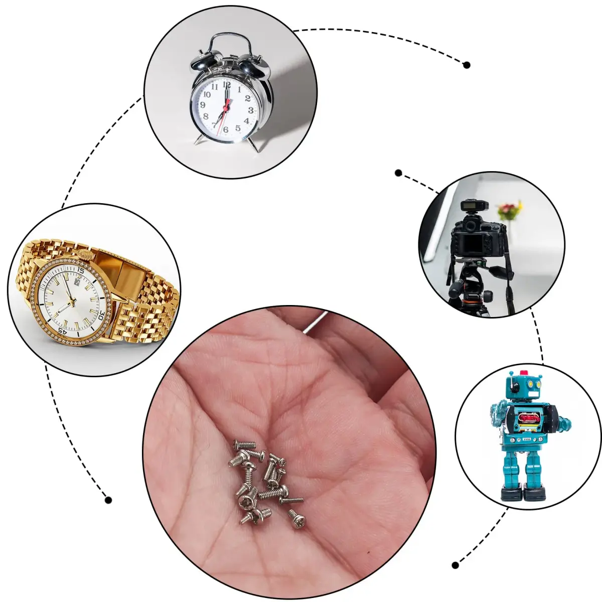 woshilaoDS Tiny Screws for Electronics Assortment Kit M1-M1.7, 800 Pcs | Metric Micro Screws for Repairs - view 7
