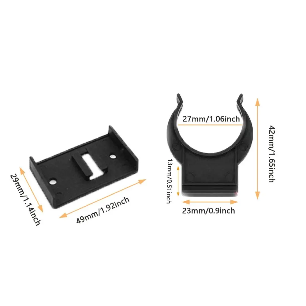 UtySty Cabinet Toe Kick Clips 10 Pack | Black Plastic Fastener Bracket for Adjustable Furniture Legs - view 4