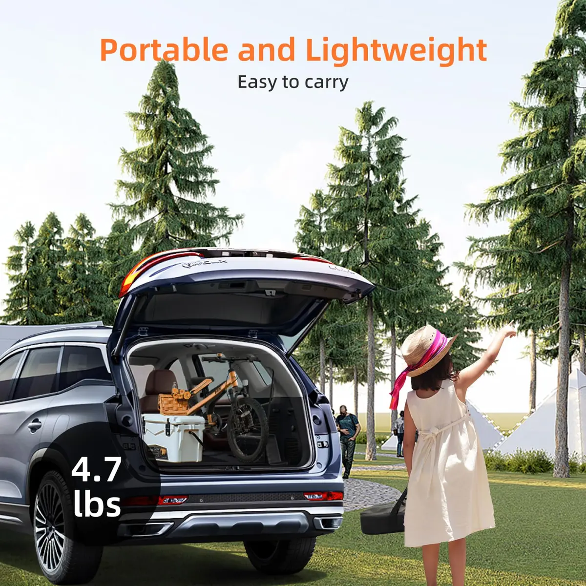 AODIOU Portable Projector Screen 60 Inch 16:9 | Wrinkle-Free Lightweight with Stand - view 2