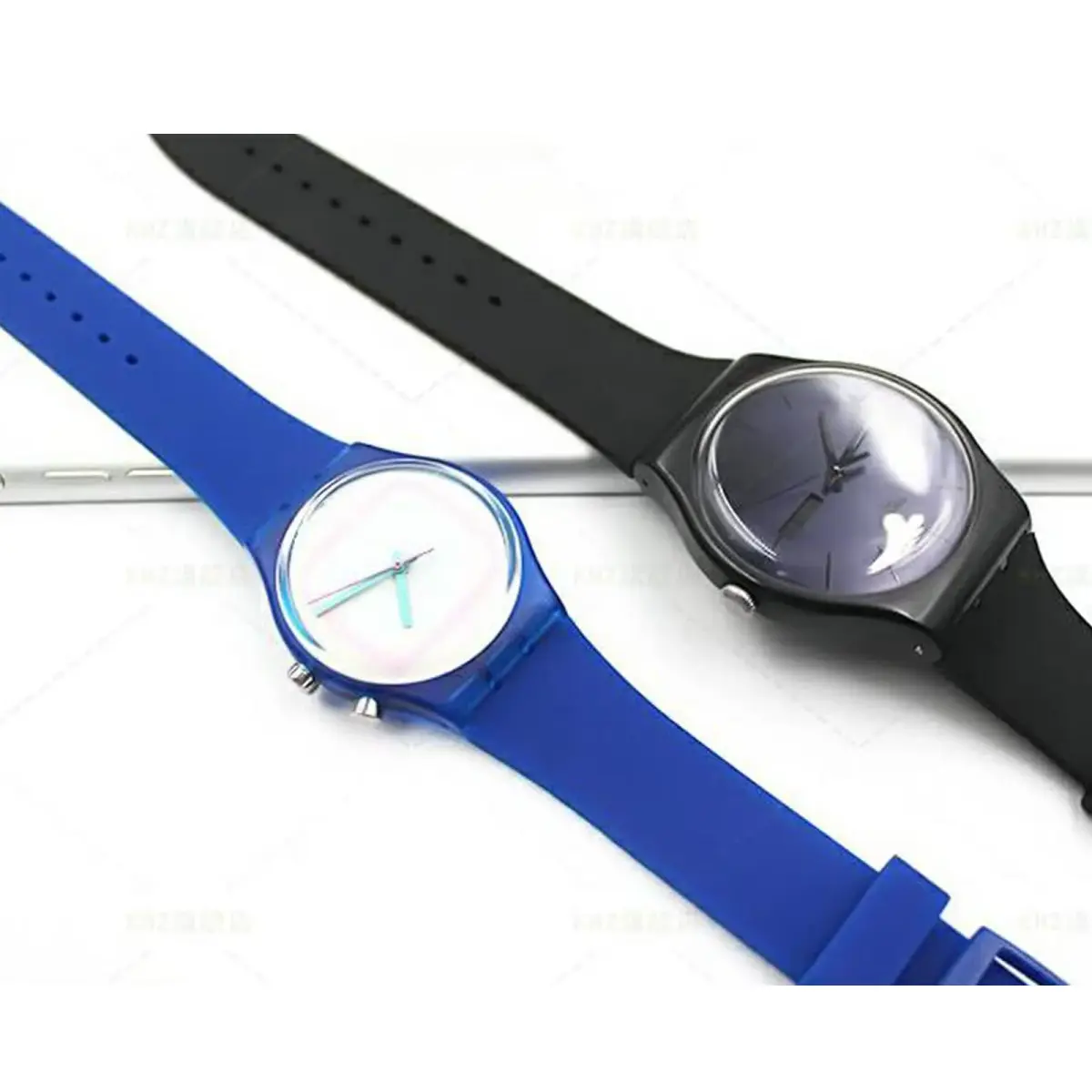 Lijinlan Replacement Silicone Watch Band for Swatch - Black, 17mm Lug Width - view 2