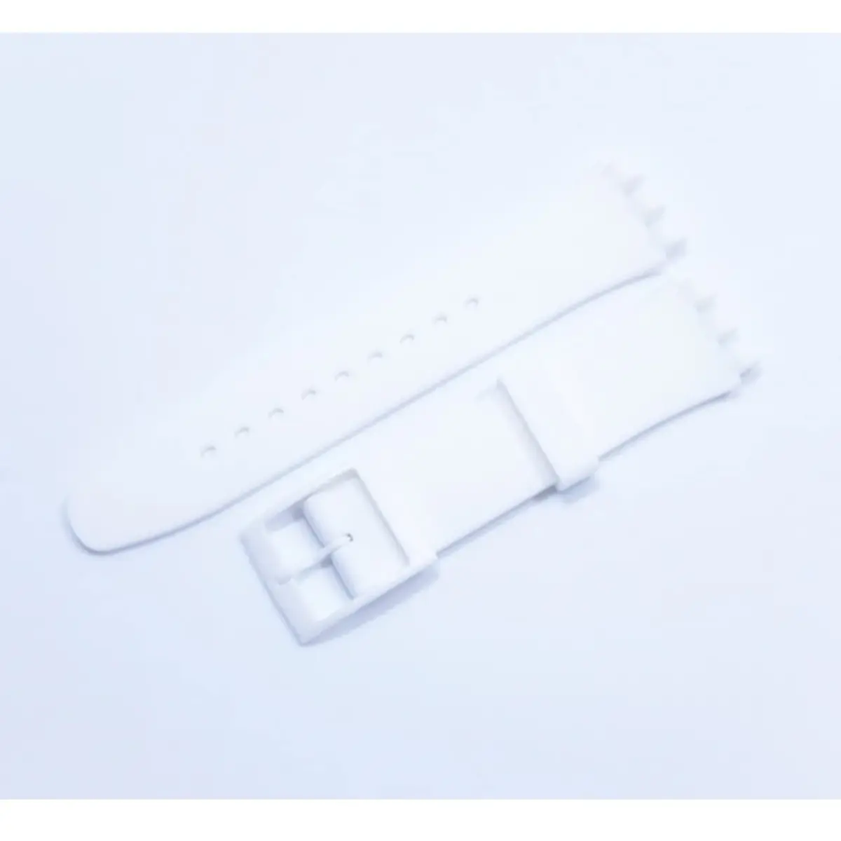 Lijinlan Replacement Silicone Watch Band for Swatch - White, 17mm - view 2