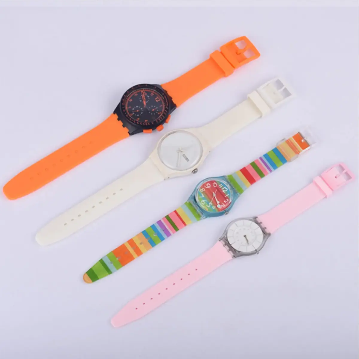 Lijinlan Orange Silicone Replacement Watch Band for Swatch 19mm Lug Width - view 4
