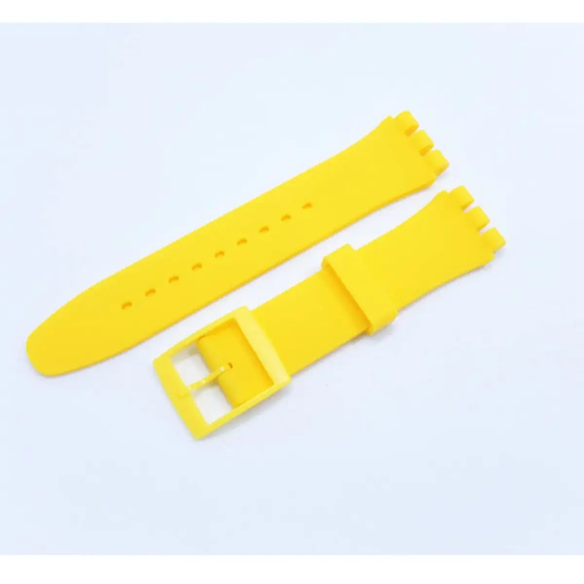 Lijinlan Replacement Silicone Watch Band for Swatch - Vibrant Yellow, 19mm - view 2