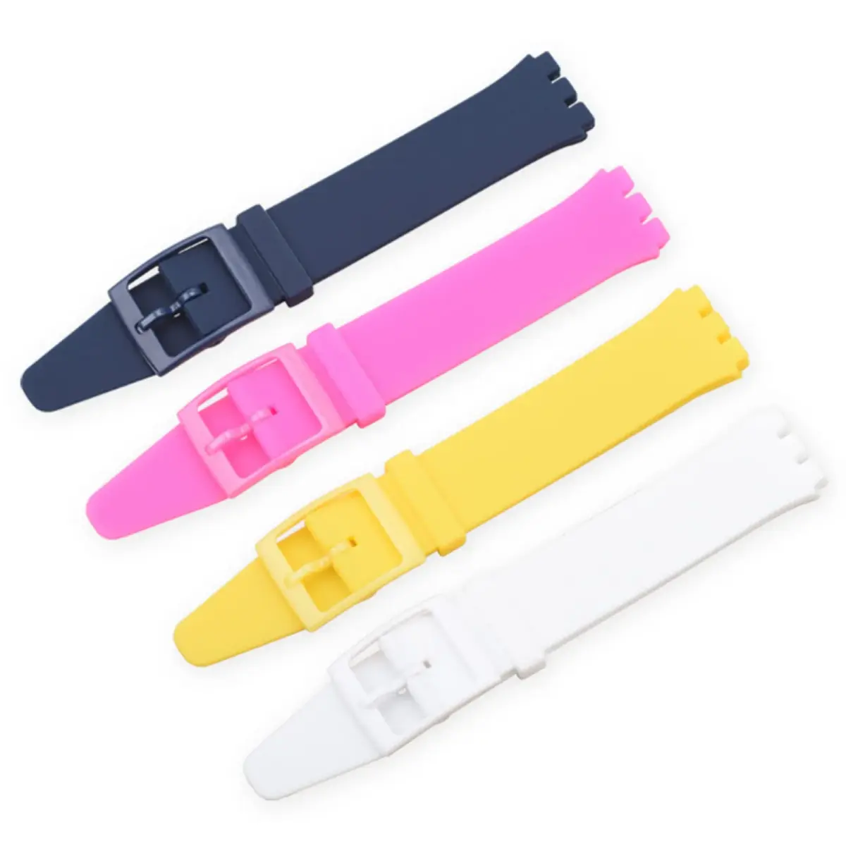 Lijinlan Replacement Silicone Watch Band for Swatch - Vibrant Yellow, 19mm - view 3