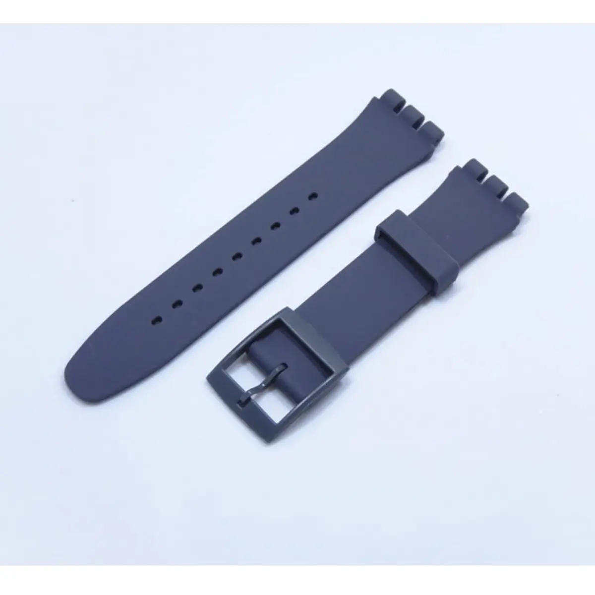 Lijinlan Silicone Watch Band for Swatch 20mm Gray | Waterproof & Durable Replacement Strap - view 2