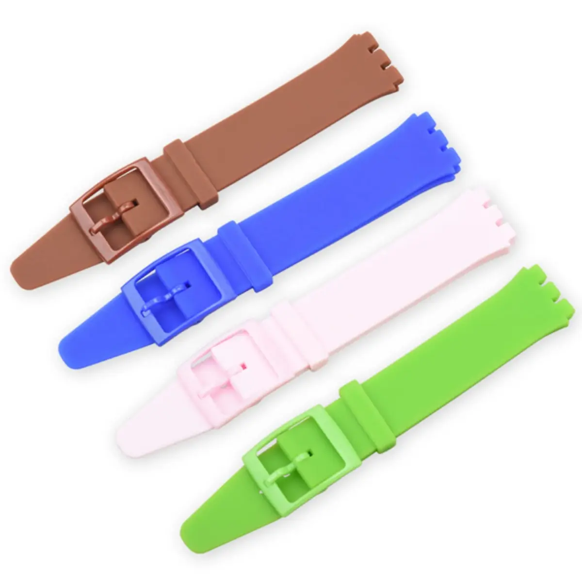 Lijinlan Replacement Silicone Band for Swatch - Light Green, 19mm Lug Width | Breathable & Waterproof Watch Strap - view 2