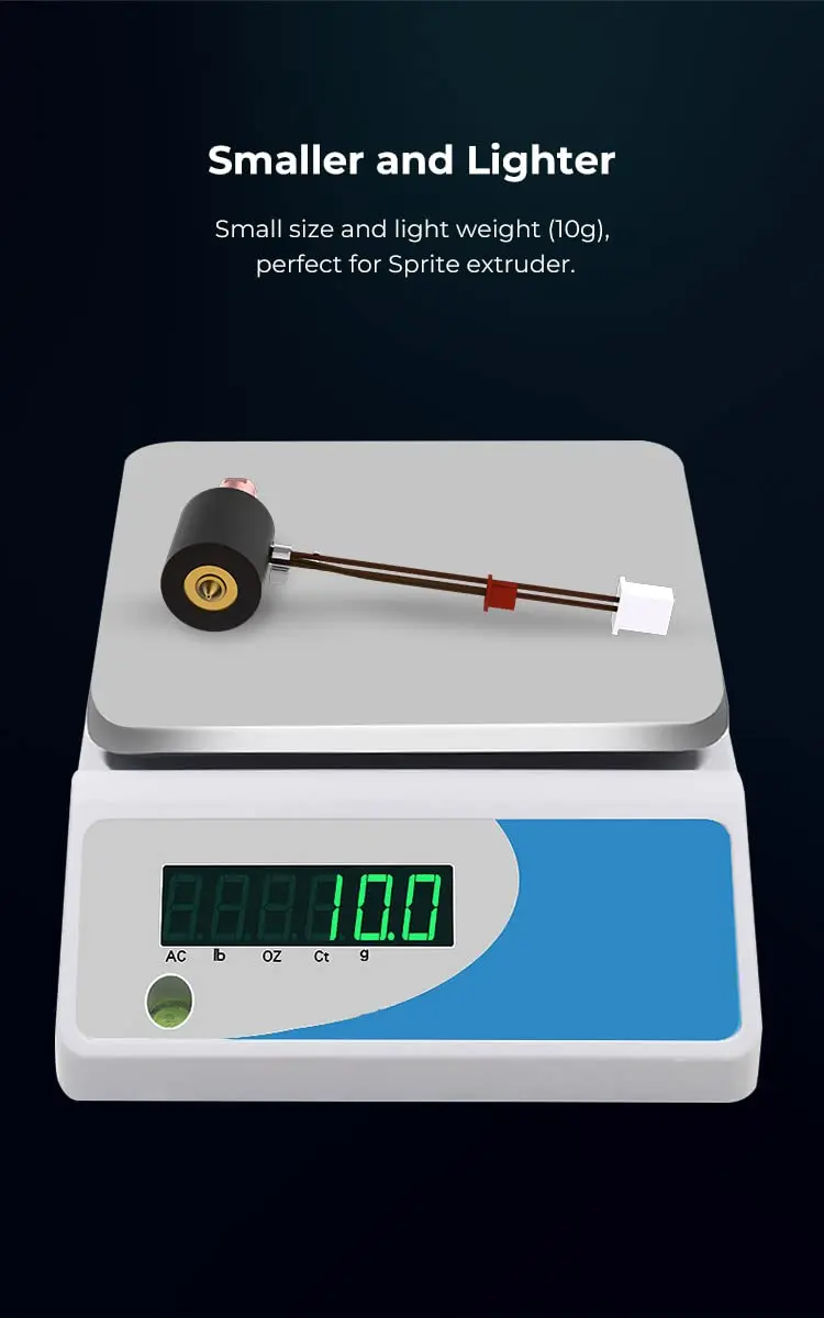 Lokkr Sprite Extruder Ceramic Heating Kit 300℃ 60W | High-Temp Brass Nozzle & Bimetal Heatbreak - view 5