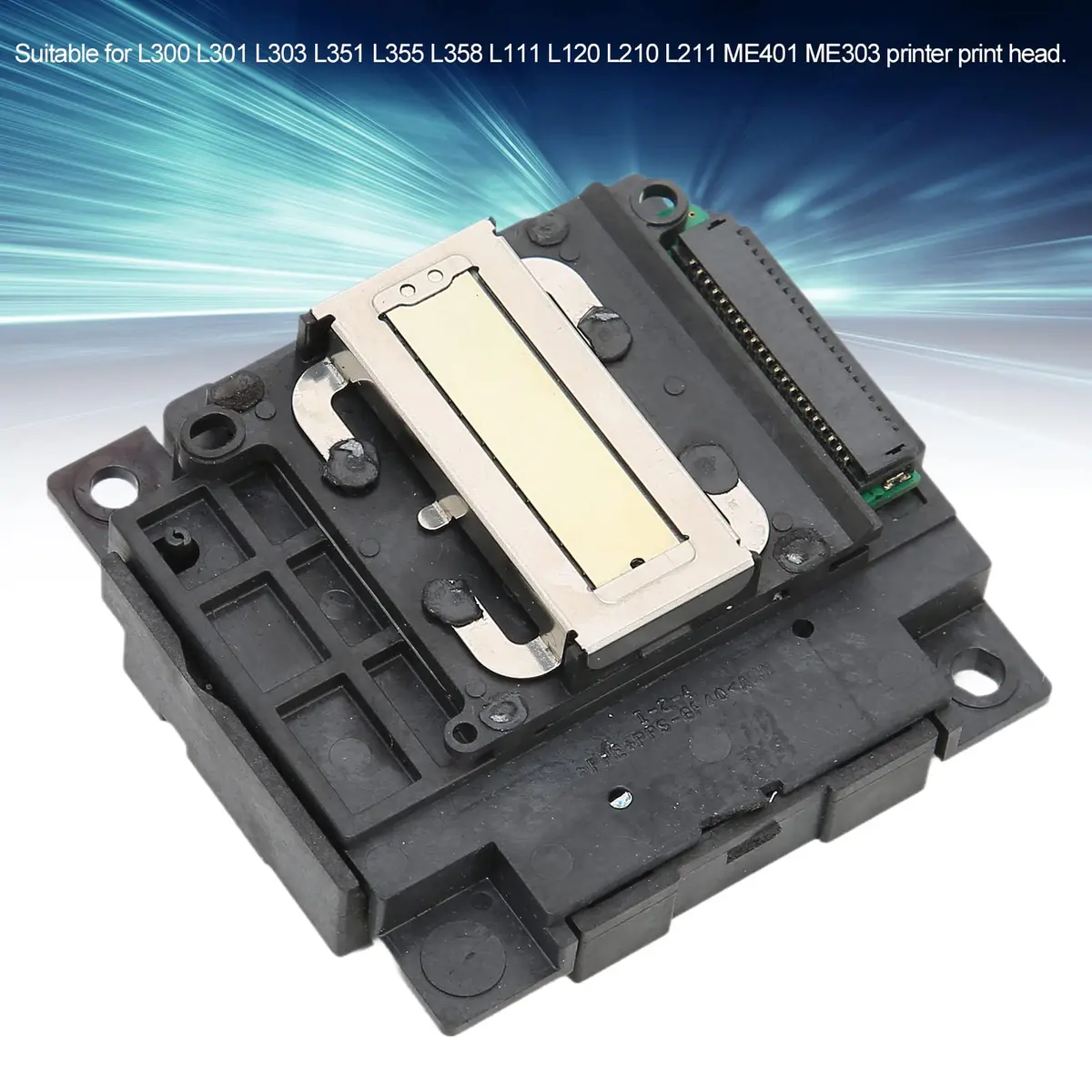 Qiilu Black Print Head for Epson L301 L300 L303 L351 L355 L358 L111 L120 L210 L211 ME401 ME303 Printers | Reconditioned ABS Print Head - view 6