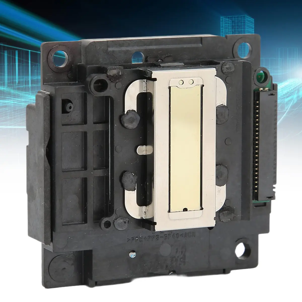 Qiilu Black Print Head for Epson L301 L300 L303 L351 L355 L358 L111 L120 L210 L211 ME401 ME303 Printers | Reconditioned ABS Print Head - view 4