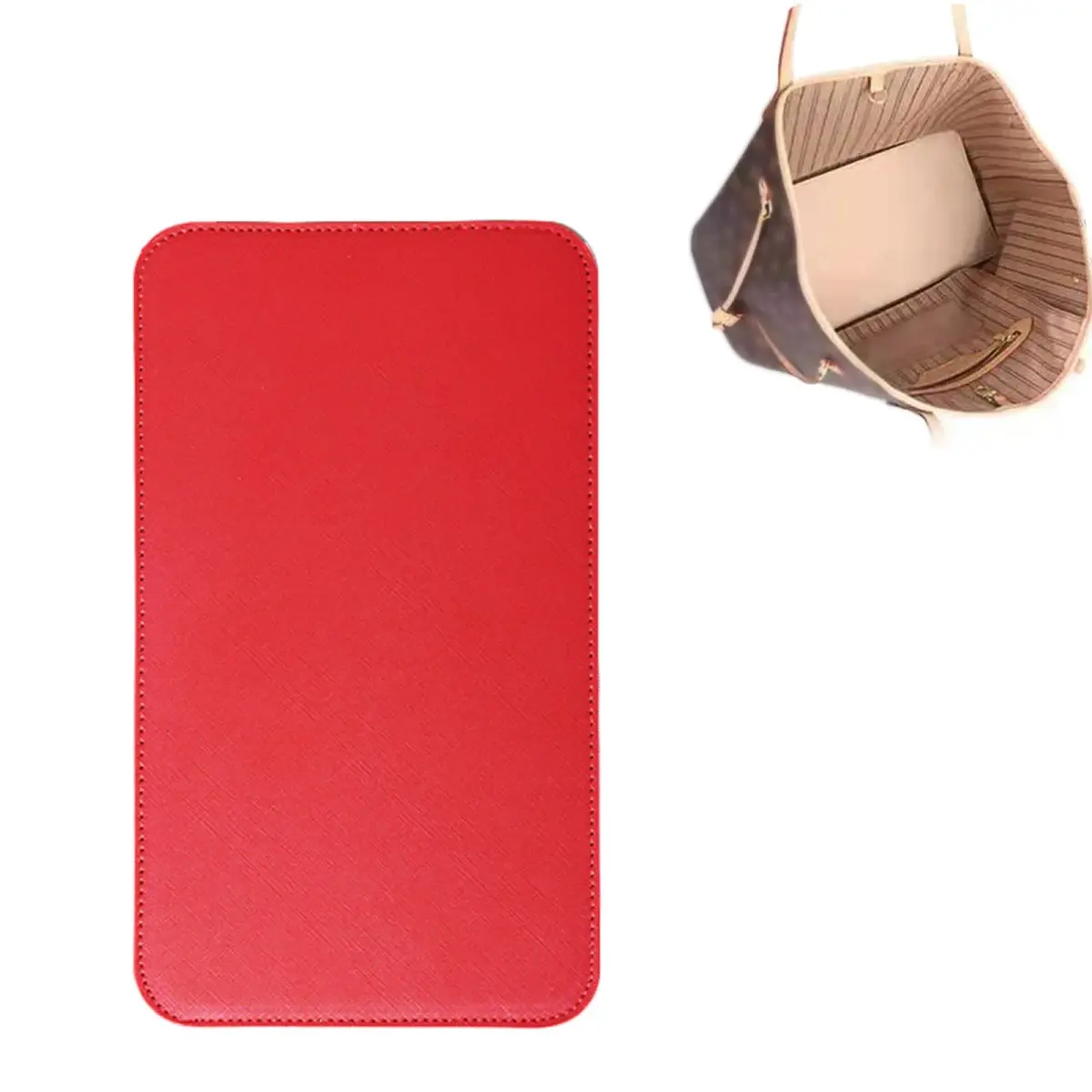 ZARSIO Handbag Base Shaper Red 30.48cm x 15.24cm (12 x 6 inch) | Protects Against Spills and Stains - main product image