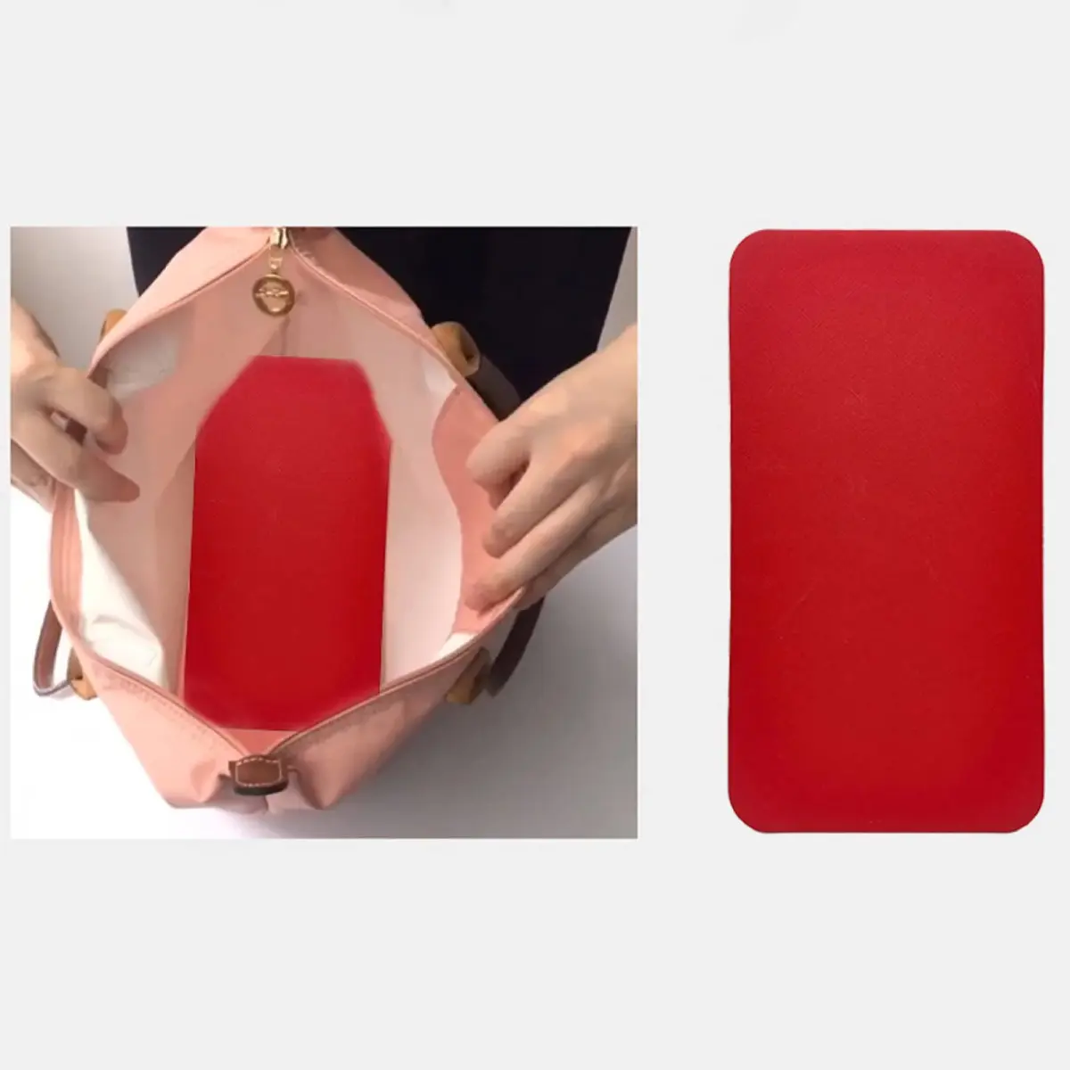 ZARSIO Handbag Base Shaper Red 30.48cm x 15.24cm (12 x 6 inch) | Protects Against Spills and Stains - view 3