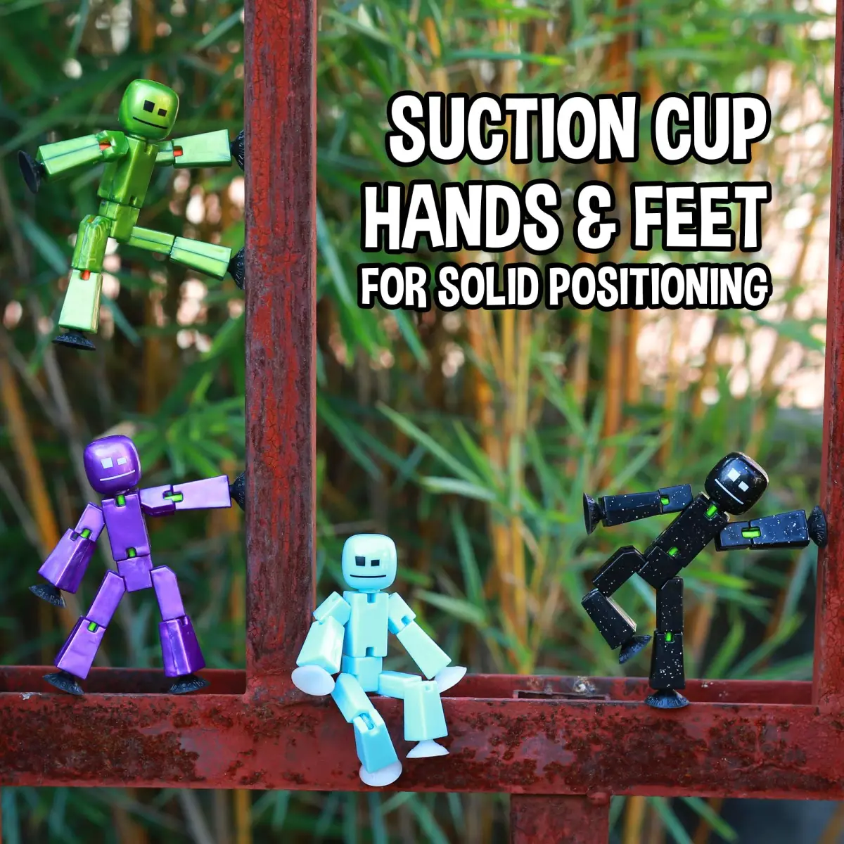 Zing StikBot Single Pack - Ice Blue Action Figure | Posable Toy for Stop Motion Animation - view 5