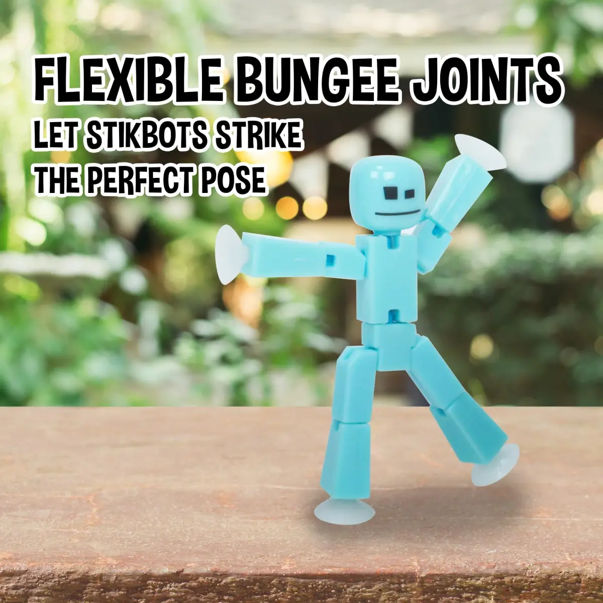 Zing StikBot Single Pack - Ice Blue Action Figure | Posable Toy for Stop Motion Animation - view 4