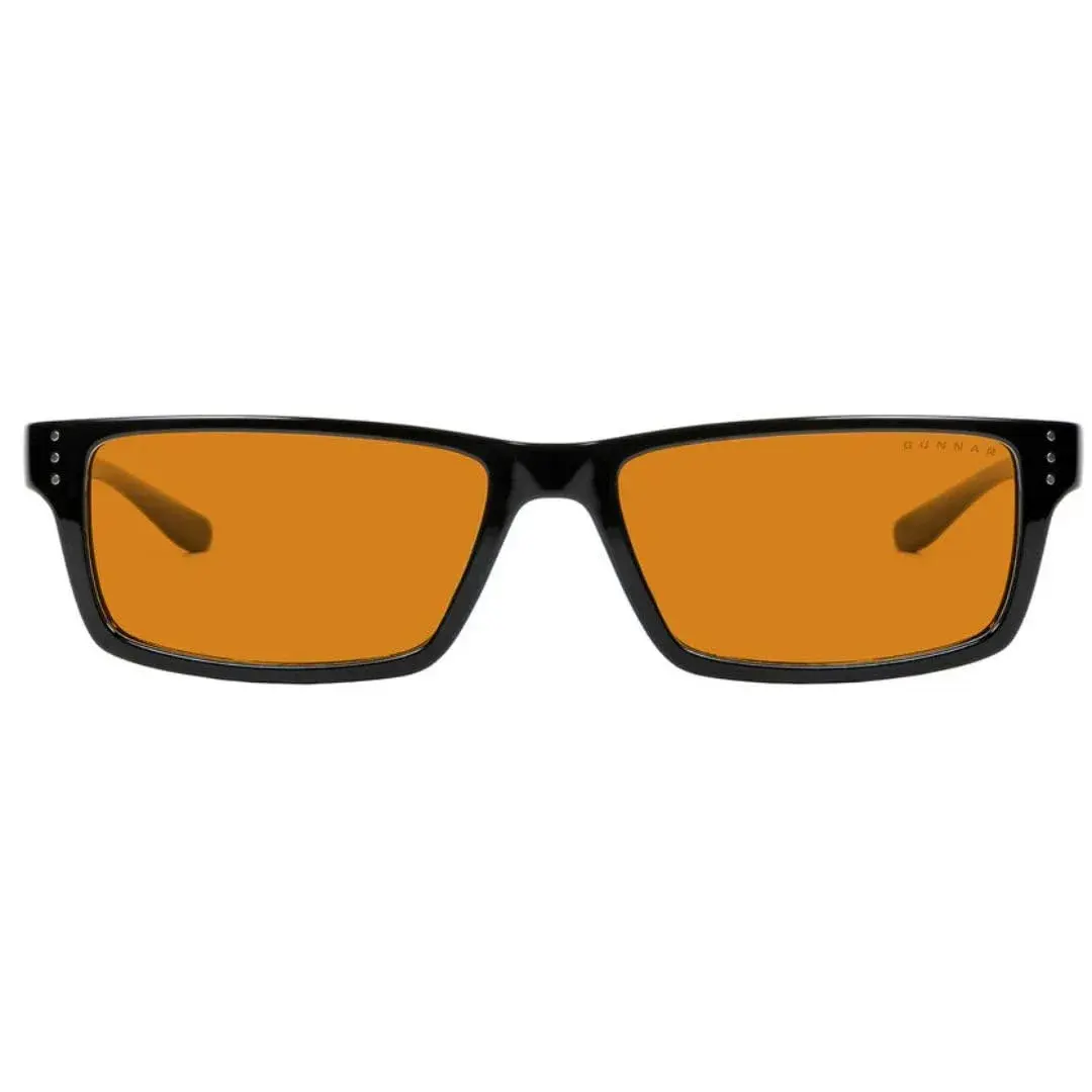 Gunnar Riot Onyx Amber Max Blue Light Blocking Computer Glasses 57 mm | Patented Lens Technology - view 3