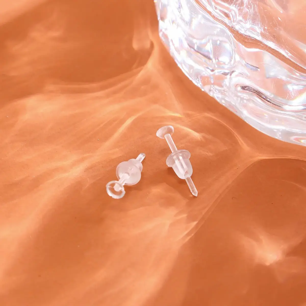 Nkwuire Clear Plastic Earrings 200 PCS | Invisible Studs for Sports, Work, DIY - view 4
