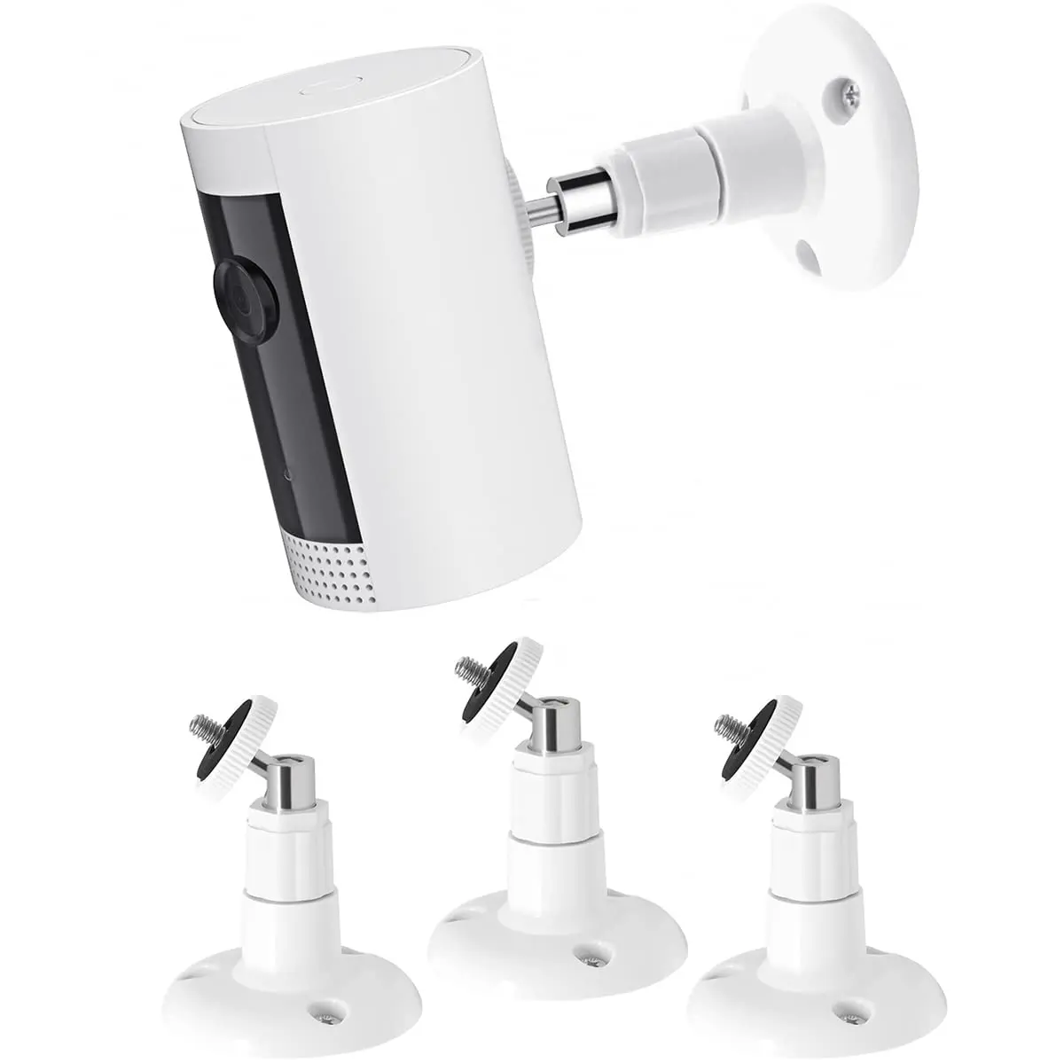 Gresur White 3 Pack Camera Wall Mount Bracket for Ring Stick Up Cam & Outdoor Cam Plus, 8cm (3.15in) x 11cm (4.33in) x 8cm (3.15in) - main product image