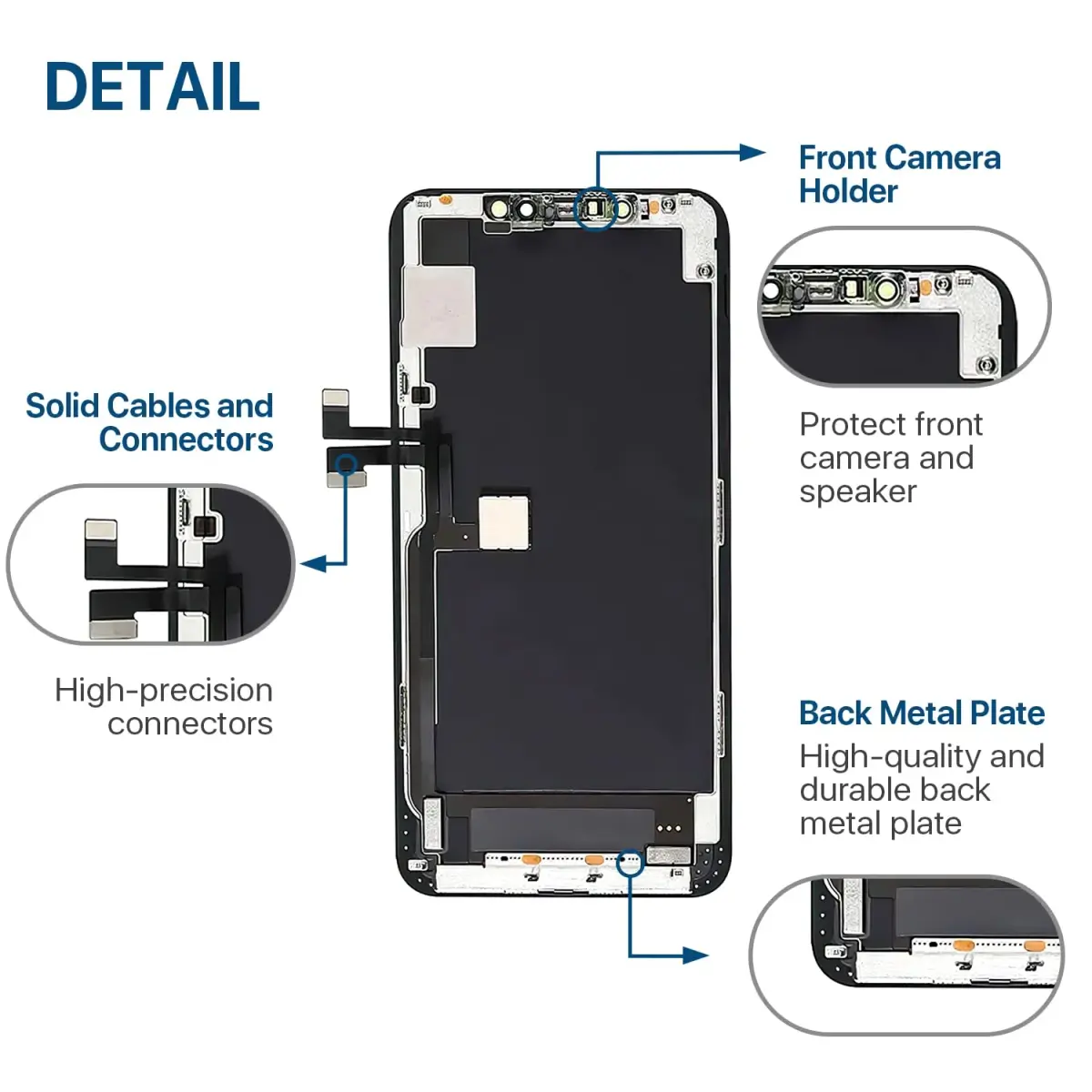 FFtopu iPhone 11 Pro Max Screen Replacement Kit 6.5'' LCD Display 3D Touch Full HD Digitizer 156 g (5.5 oz) | Repair Your Phone Screen - view 6