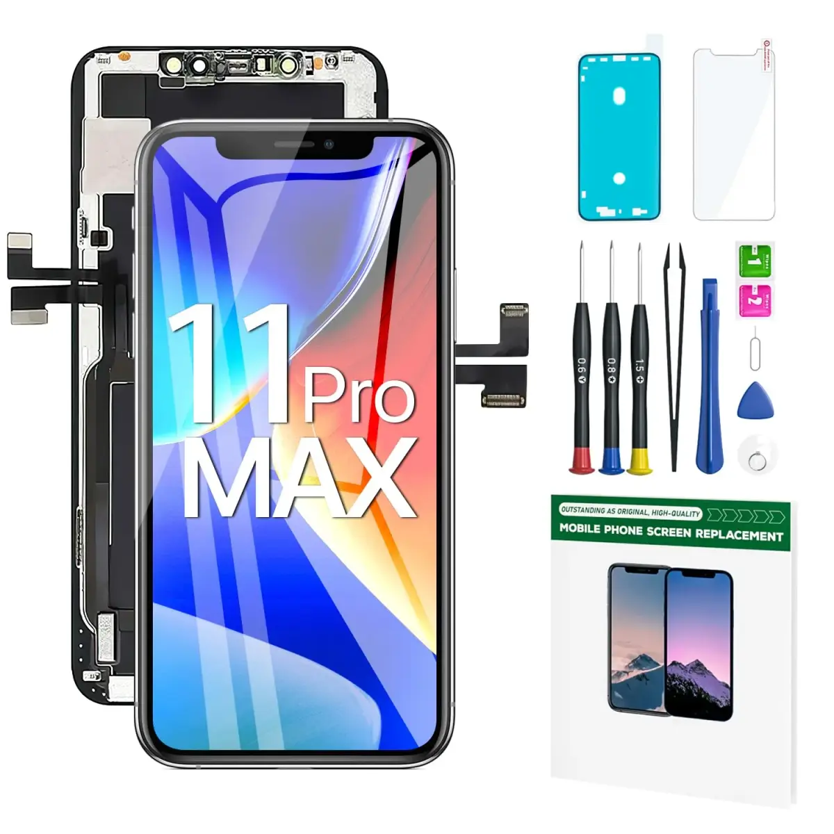 FFtopu iPhone 11 Pro Max Screen Replacement Kit 6.5'' LCD Display 3D Touch Full HD Digitizer 156 g (5.5 oz) | Repair Your Phone Screen - main product image