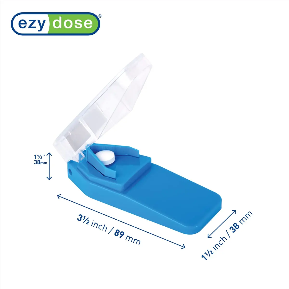 EZY DOSE Pill Cutter and Splitter | Stainless Steel Blade Compact Travel Size - view 6