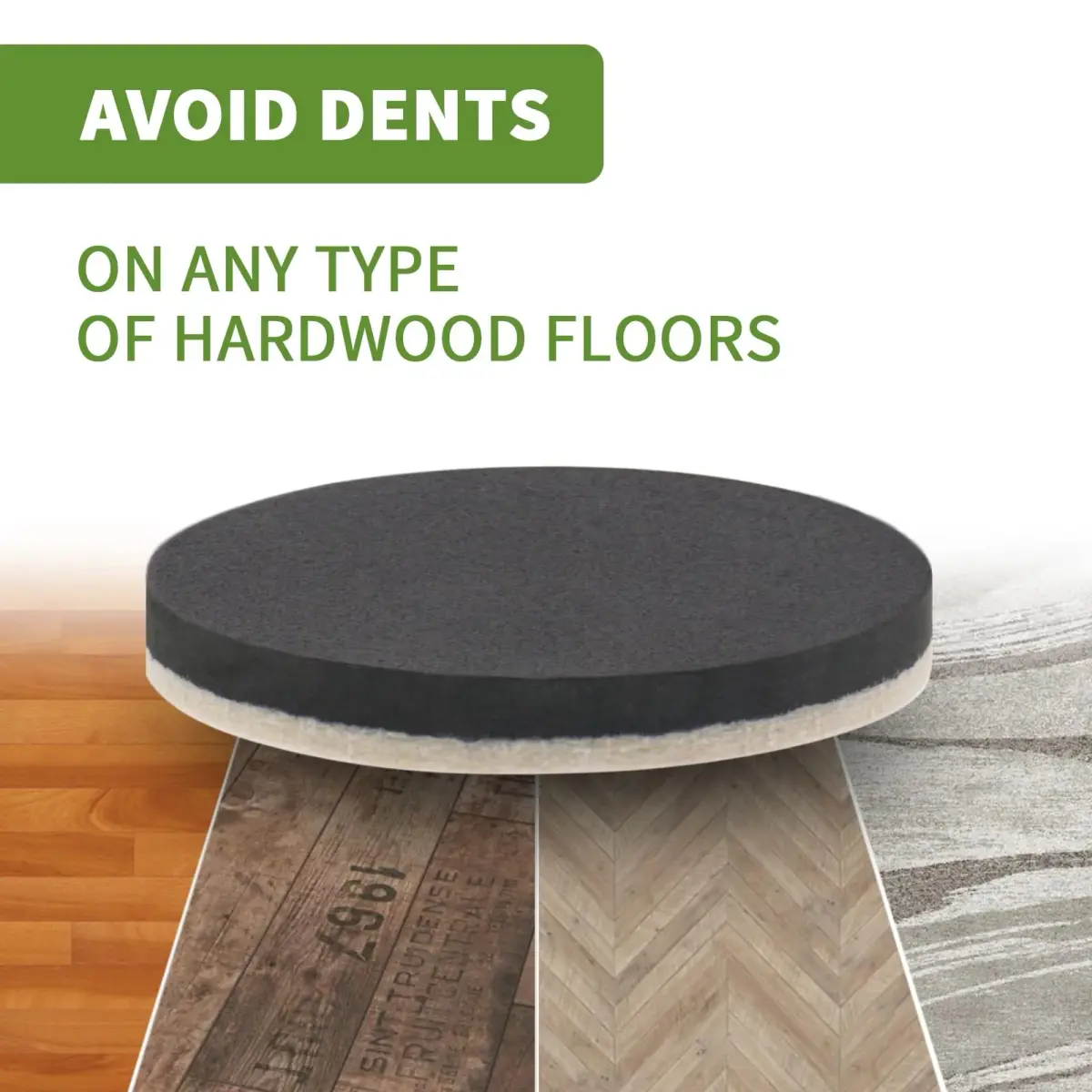 COVERCORNER Furniture Sliders for Hardwood Floors 8 PCS, 3 1/2" (8.9 cm) | Protects Floors & Moves Heavy Furniture Easily - view 7
