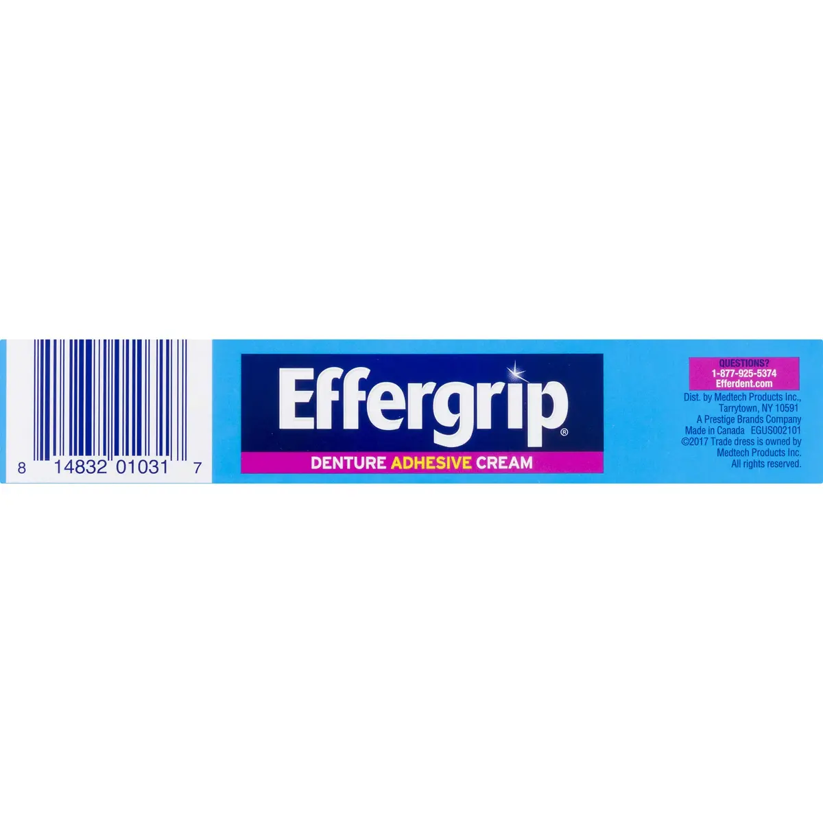 Effergrip Denture Adhesive Cream Extra Strong Holding Power 10 fl oz (40 fl oz) | Zinc-Free Formula - view 2