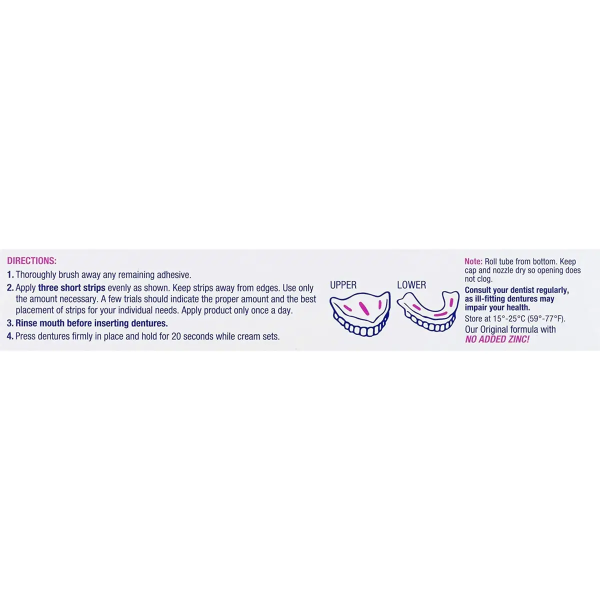 Effergrip Denture Adhesive Cream Extra Strong Holding Power 10 fl oz (40 fl oz) | Zinc-Free Formula - view 4