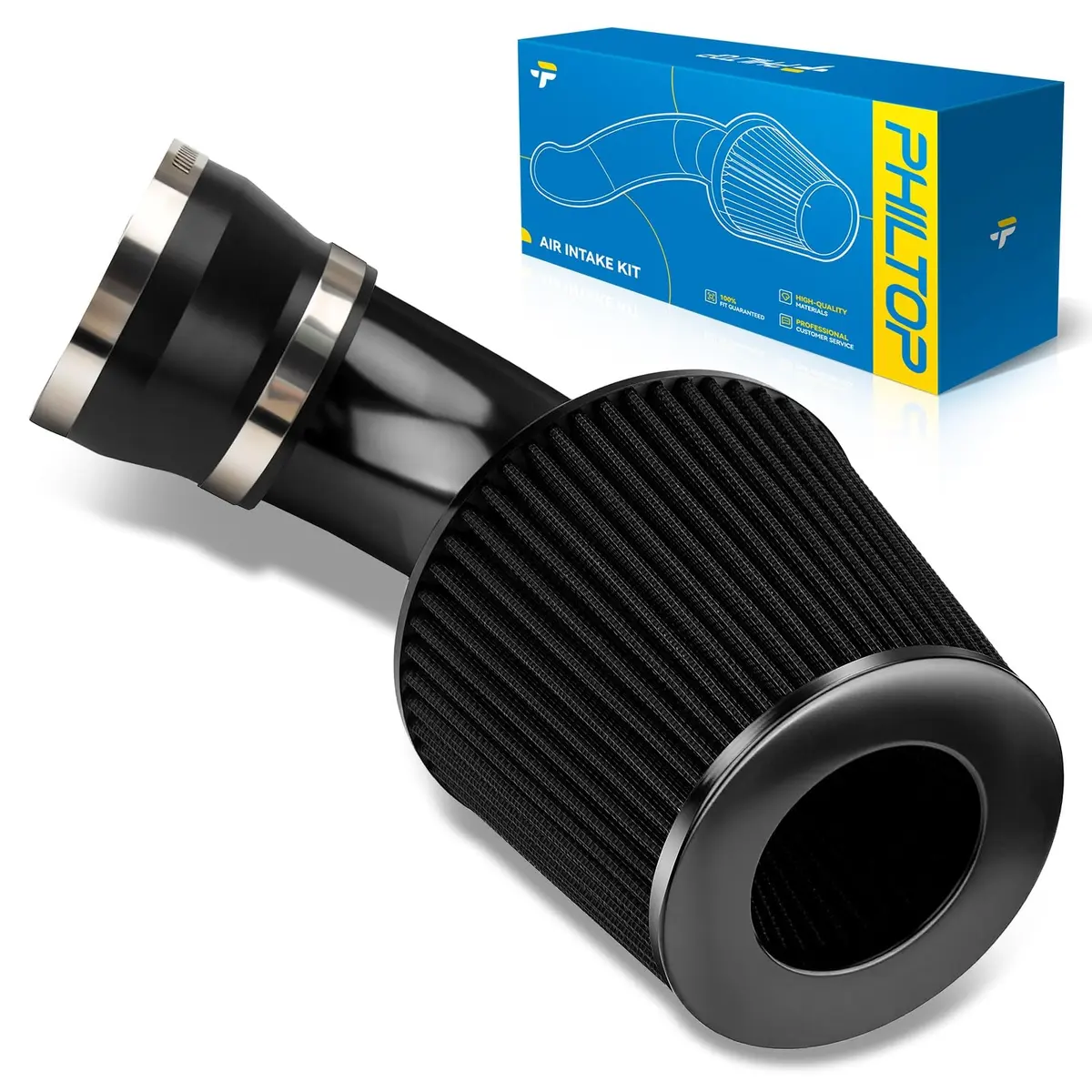 PHILTOP 3" Cold Air Intake Kit for 2001-2005 BMW 325i, 330Ci, 325Ci, 325xi | Aluminum Performance Intake - main product image