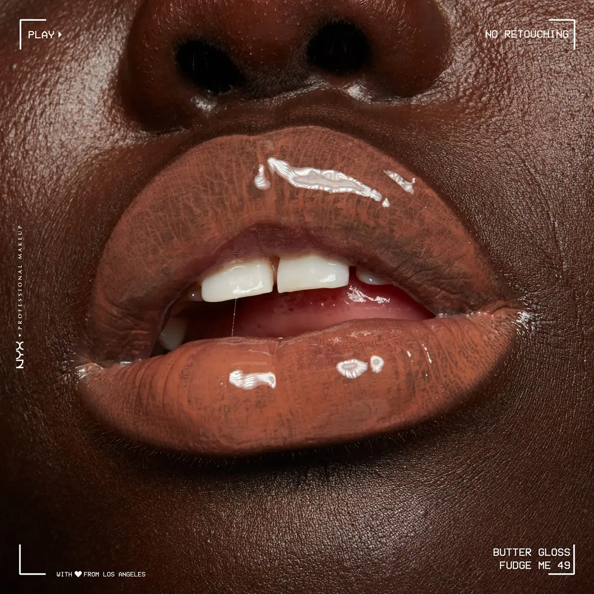 NYX PROFESSIONAL MAKEUP Butter Gloss Lip Gloss - Fudge Me (Warm Brown), Pack of 2 | Non-Sticky, Sheer to Medium Coverage for Brown Skin Tones - view 8