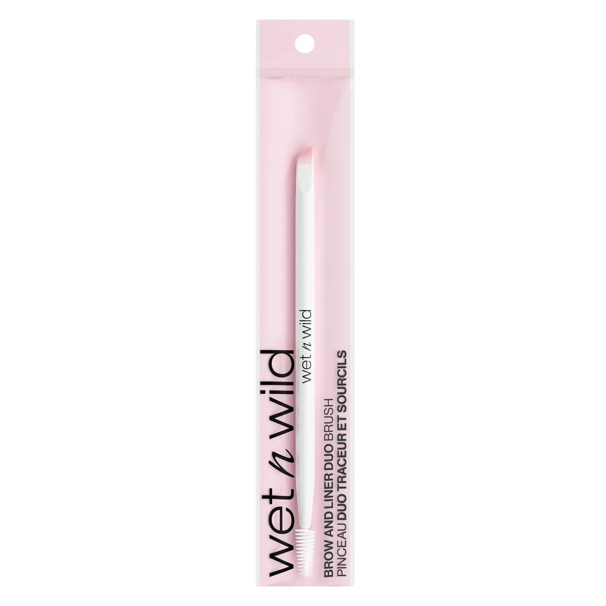 wet n wild New Brow & Liner Duo Brush, Pack of 3 | Flat Angled, Ultra-Thin Precision for Eyebrows and Eyeliner - view 3