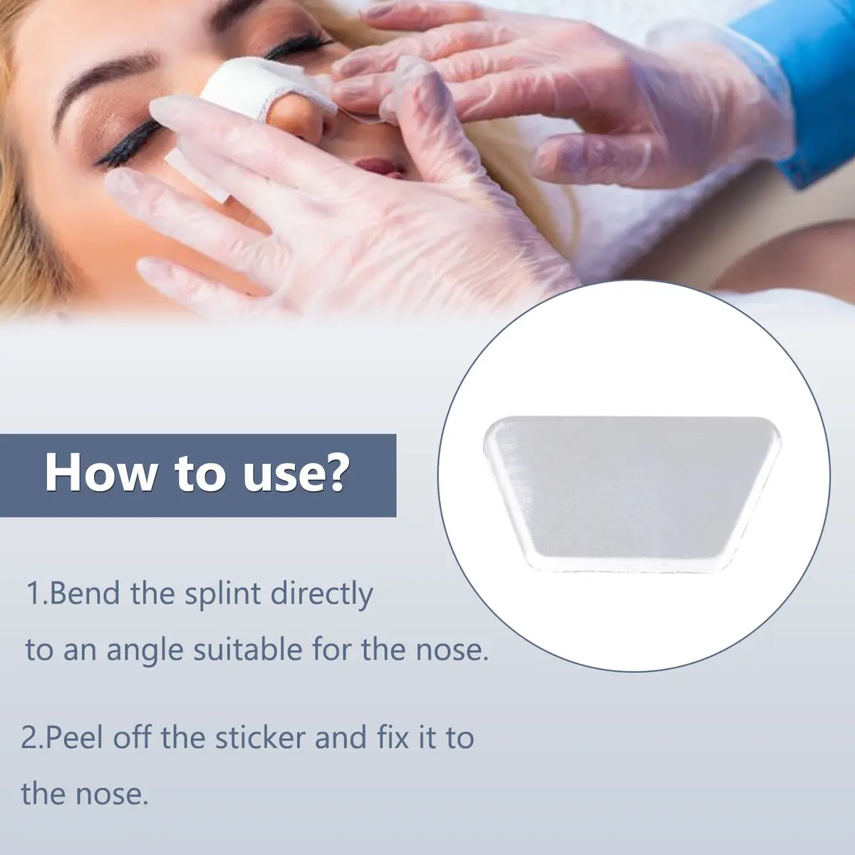 MUROCEA Aluminum Nasal Splints | Support for Rhinoplasty & Fracture | Adult Unisex - view 3