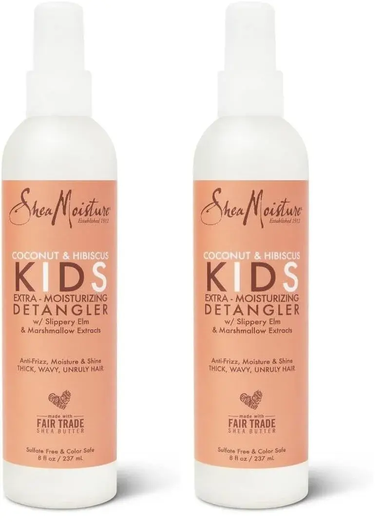 Shea Moisture Kids Coconut & Hibiscus Extra Moisturizing Detangler Spray 474ml (16 Fl Oz) | For Curly, Wavy Hair - main product image