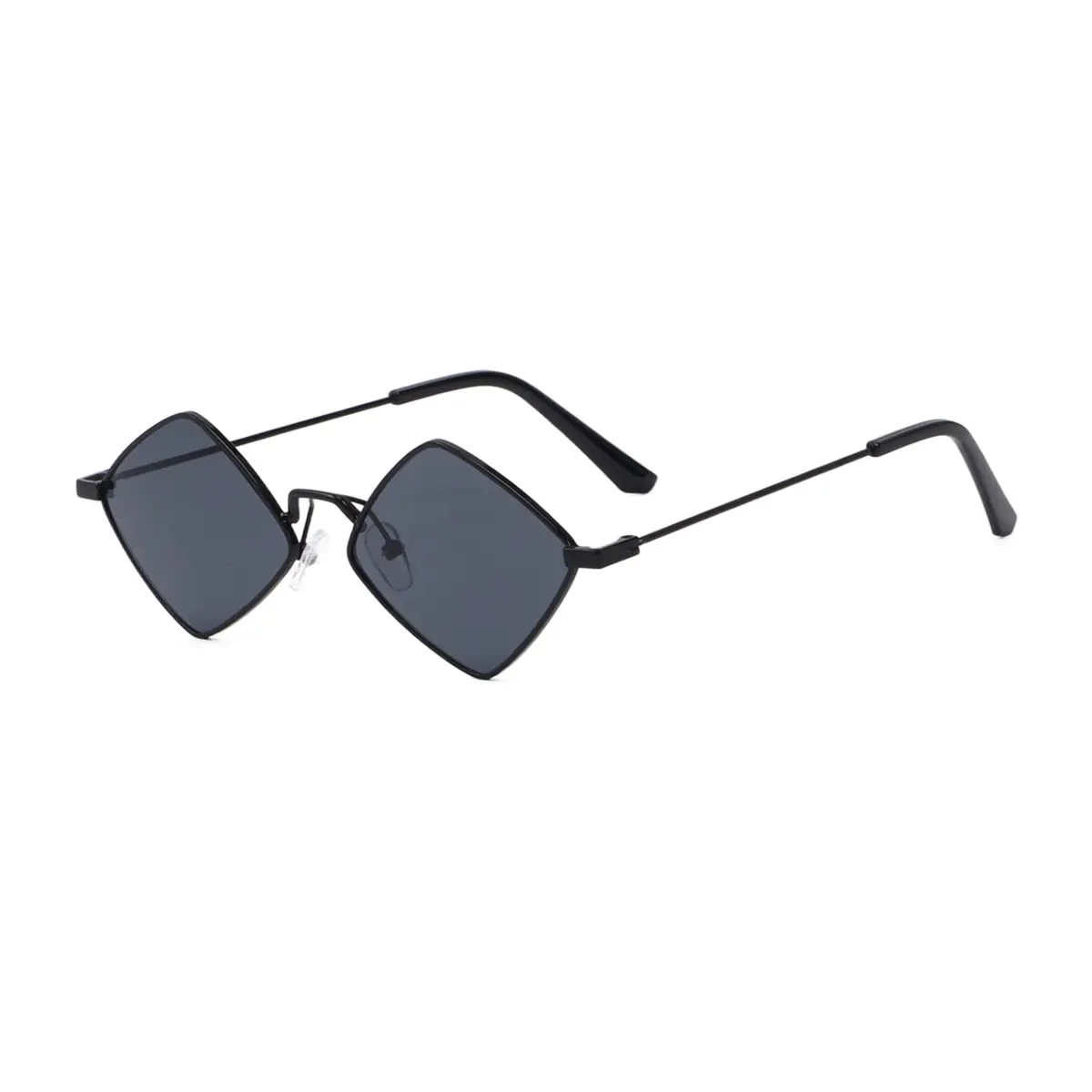 Dazzleimart Retro Diamond Shape Sunglasses for Men Women | Trendy Metal Quadrilateral UV Protection - main product image