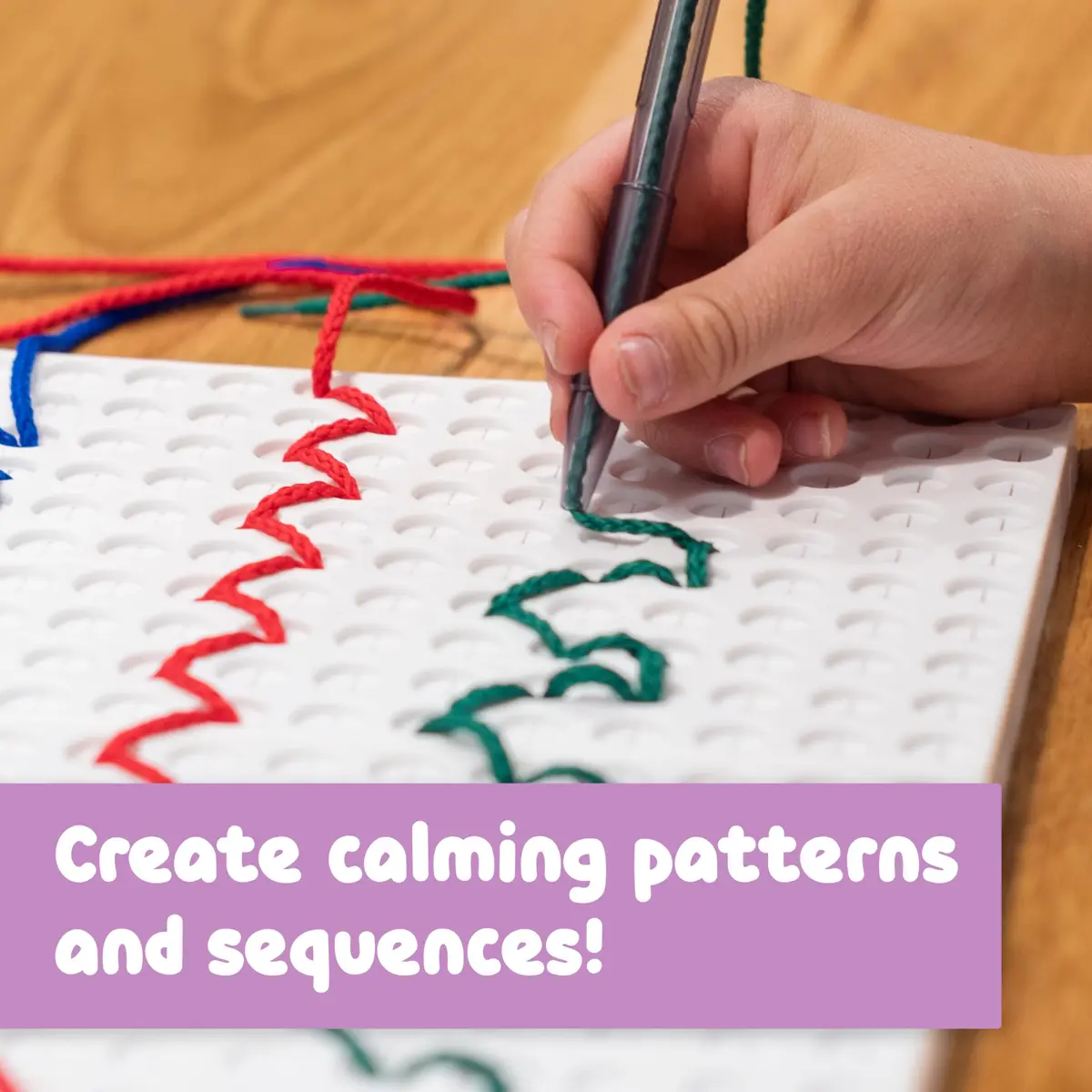 SPARK & WOW Calm Down Threading Boards Set of 2, Sensory Activity Board 19.3 cm (7.7”W x 5.5”H) | ASTM-Tested Educational Toy for Kids 3+ - view 4