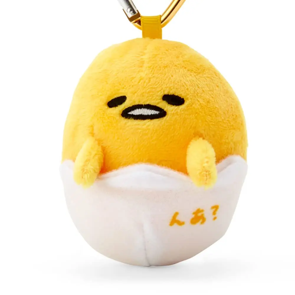 SANRIO Gudetama Mini Mascot Holder Yellow | Heart-Shaped Bag Accessory for Kids & Unisex - view 2