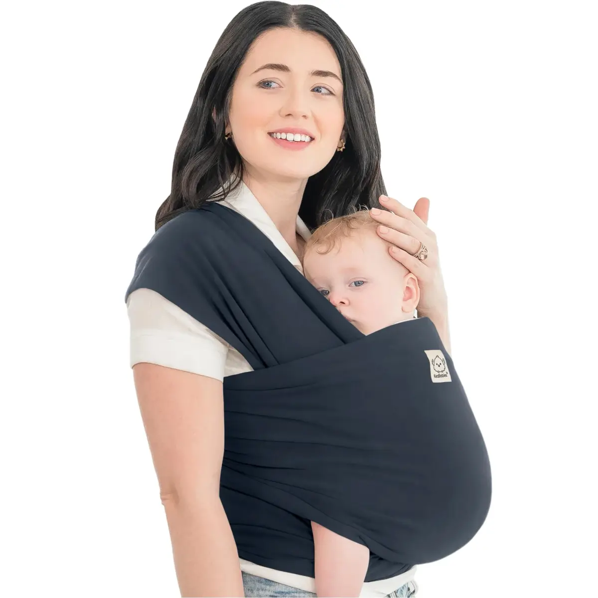 KeaBabies Original Baby Wrap Carrier in Midnight - One Size, Pack of 1 - main product image
