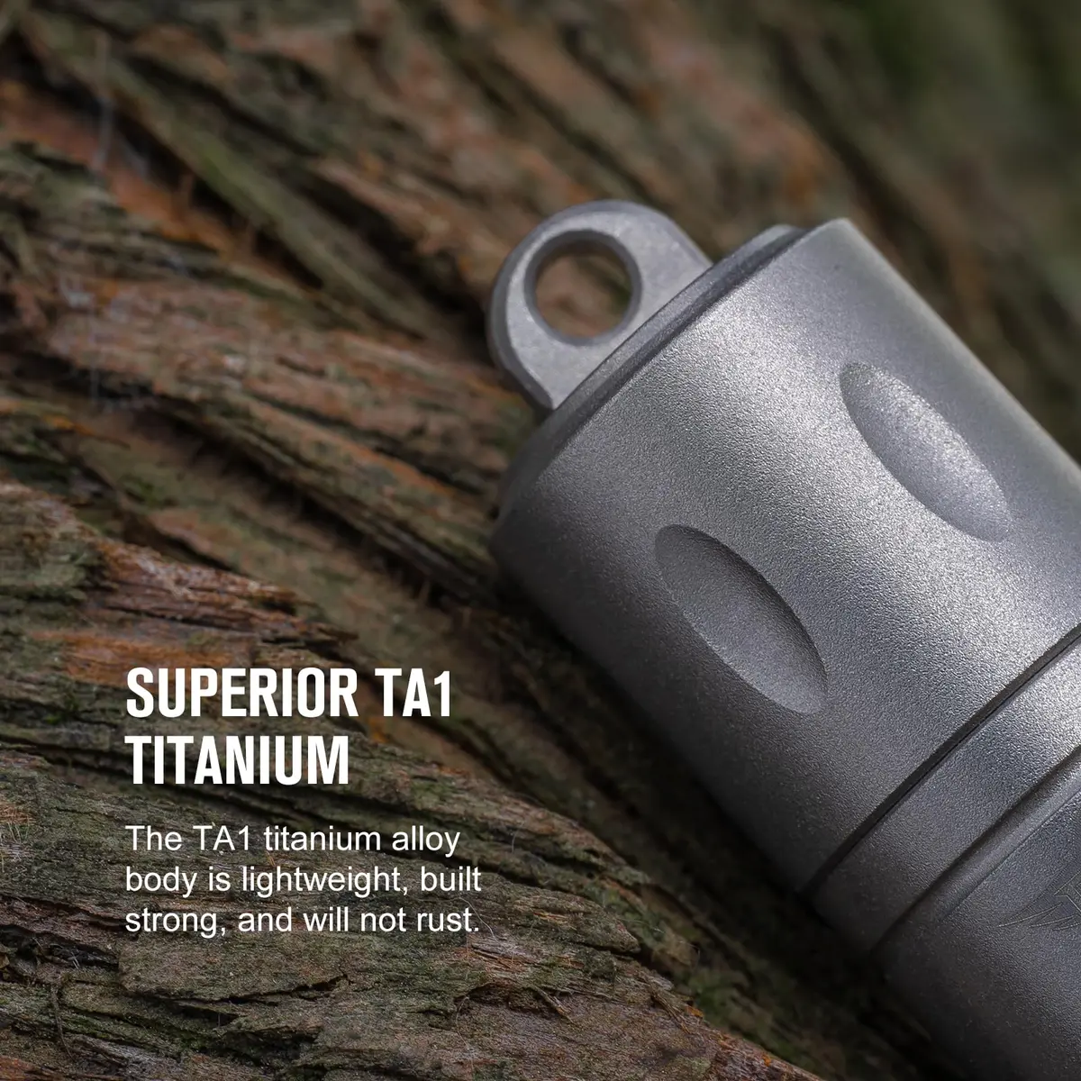 OKNIFE Otacle H1 Mini Keychain Pill Holder, Titanium Waterproof Pill Case | Compact, Water-Resistant & Stylish - view 4