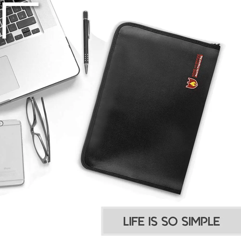 HSP-HSWITI Fireproof Document Bag Fire & Water Resistant File Folder A4 12 Pockets | Waterproof Safe Document Holder - view 8