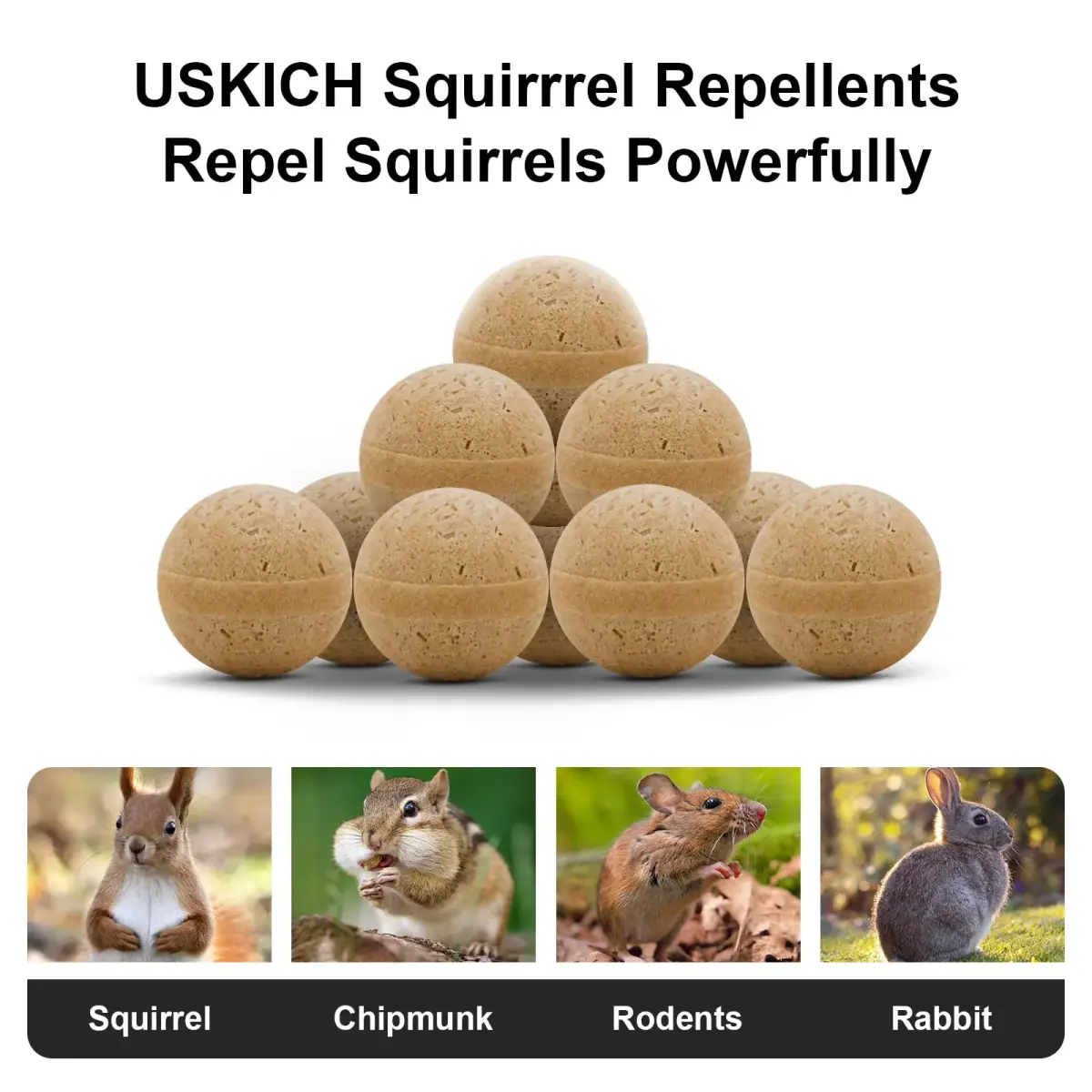 USKICH 20-Pack Rodent Repellent Balls | 120 sq ft Coverage - view 3