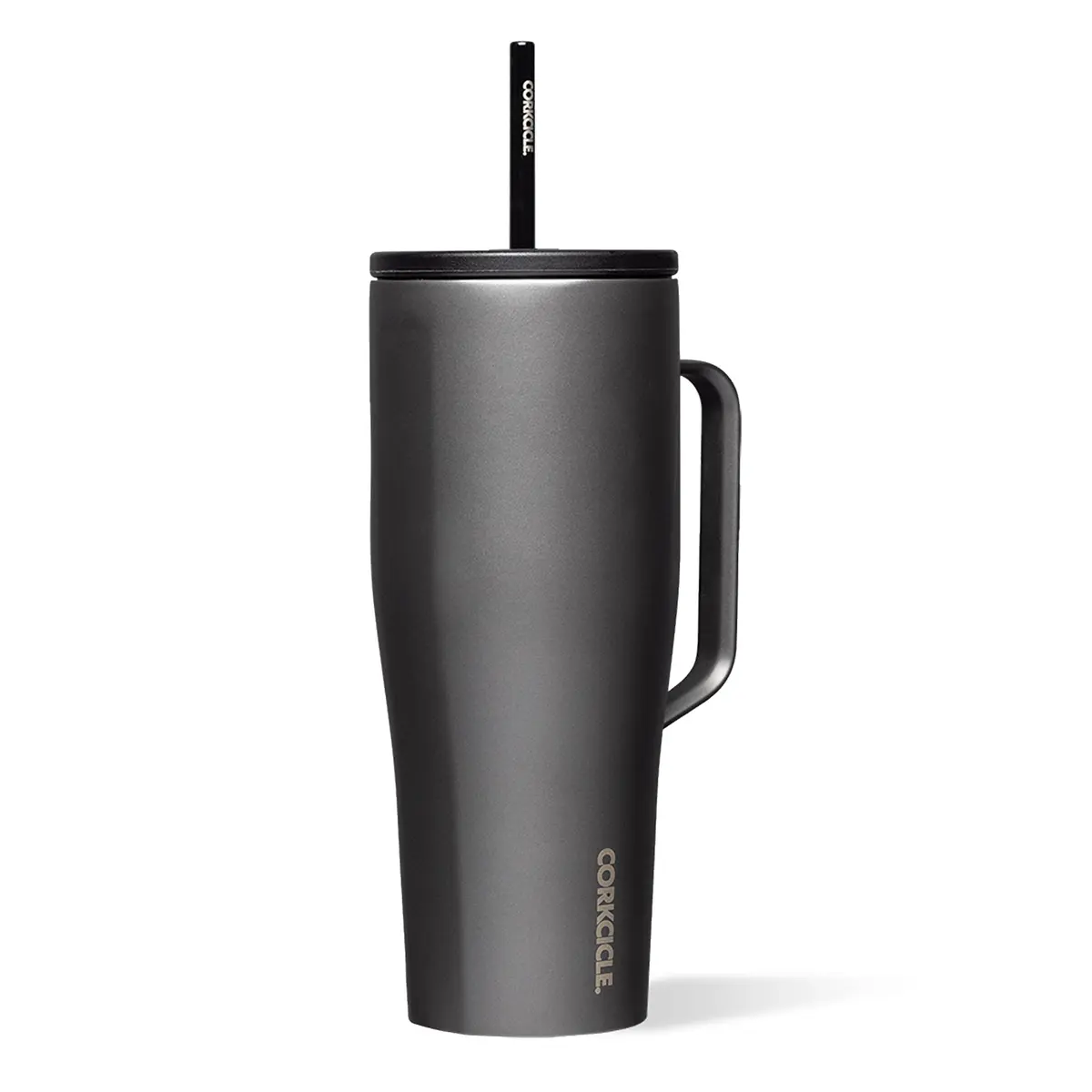 Corkcicle Cold Cup XL Handle Tumbler 30 oz Ceramic Slate | Triple-Insulated, BPA-Free, Fits Car Cupholders - main product image